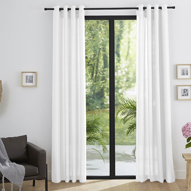 Curtains - Linen Effect - Snow