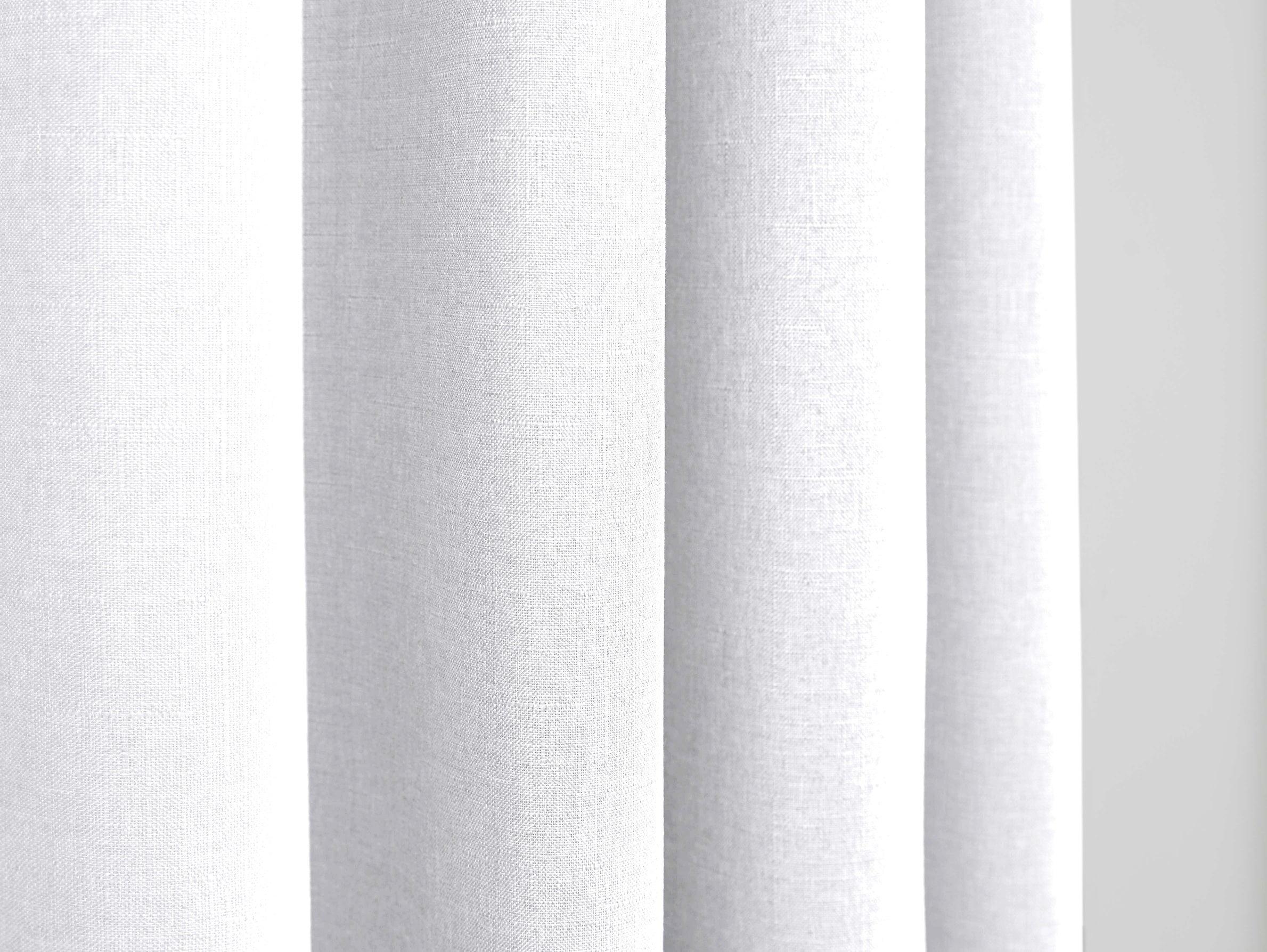 Curtains - Linen Effect - Snow