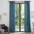 Curtains - Linen Effect - Peacock