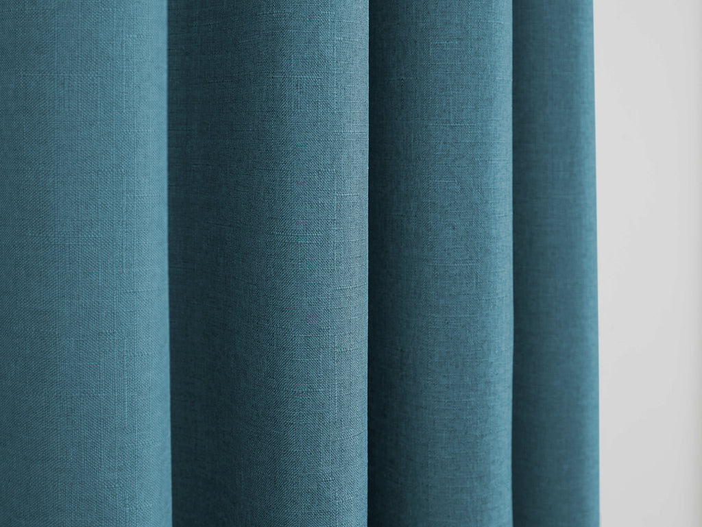 Curtains - Linen Effect - Peacock