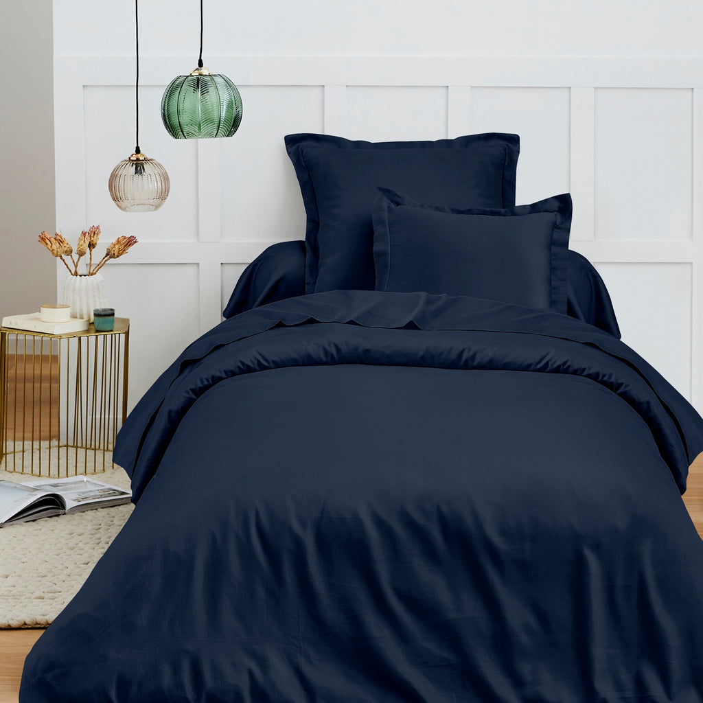 Duvet Cover - 100% Cotton - Midnight Blue