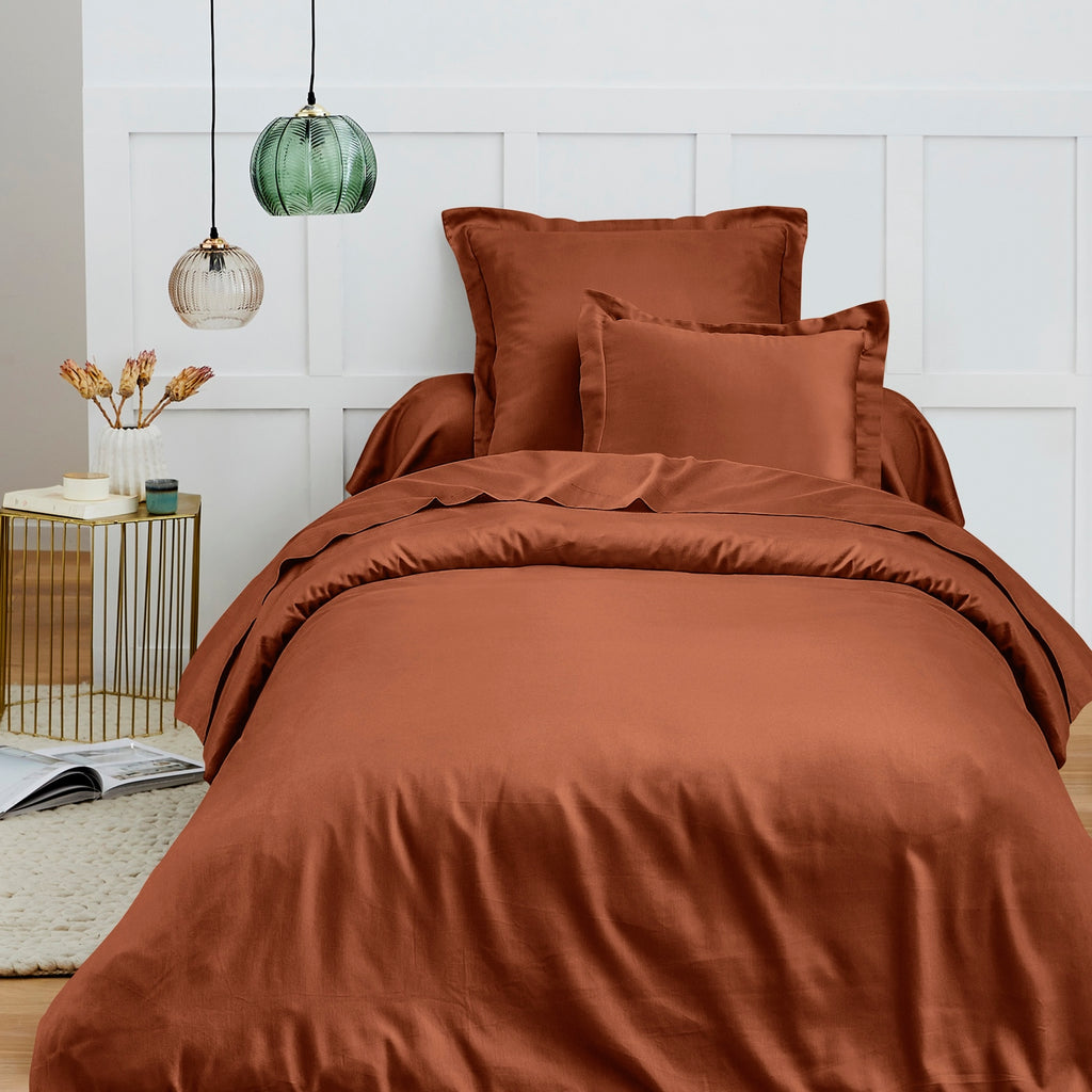 Duvet Cover - 100% Cotton - Paprika