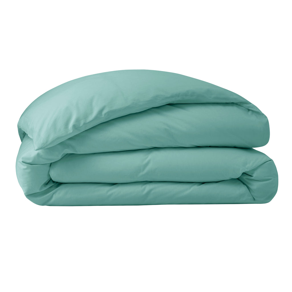 Housse De Couette - 100% Percale Coton - Celadon
