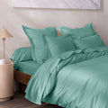 Housse De Couette - 100% Percale Coton - Celadon