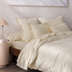 Housse De Couette - 100% Percale Coton - Ivoire