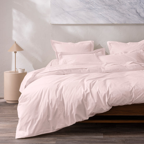 Housse De Couette - 100% Percale Coton - Rose