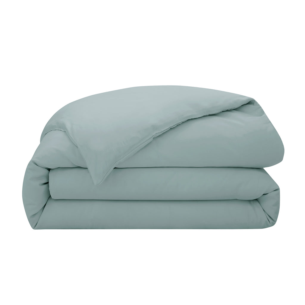 “Prestige” Duvet Cover - Cotton Satin - Celadon