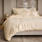 Housse De Couette "Prestige" - Satin De Coton - Creme