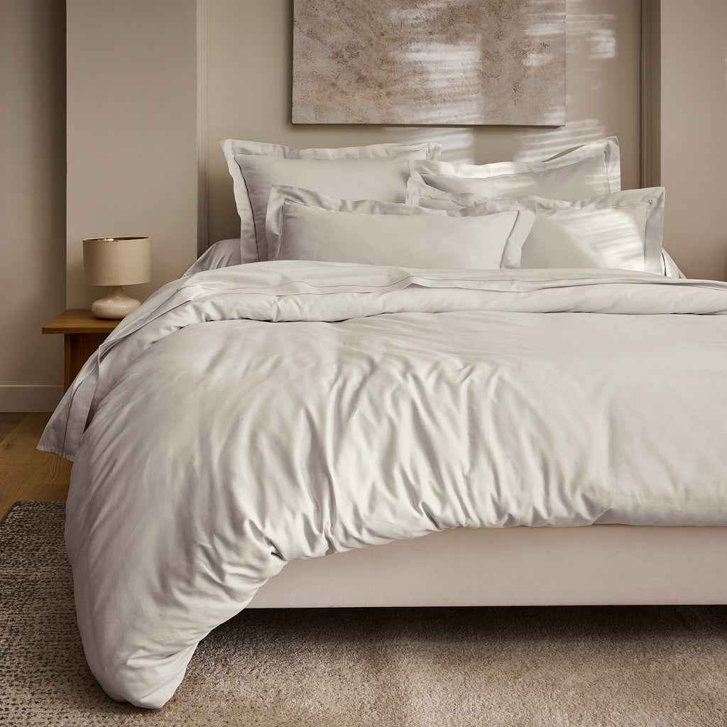 Housse De Couette "Prestige" - Satin De Coton - Sable