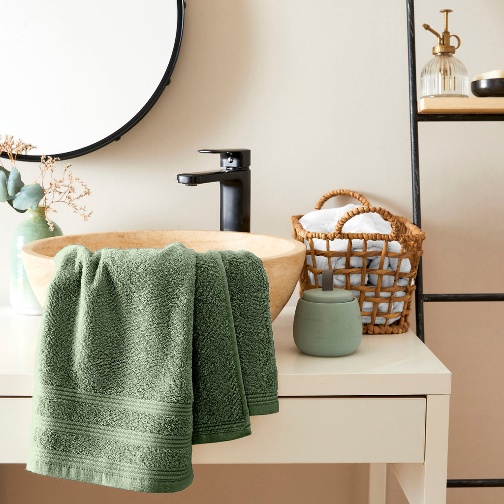 "Spa" Hand Towel - 100% Cotton - Rosemary