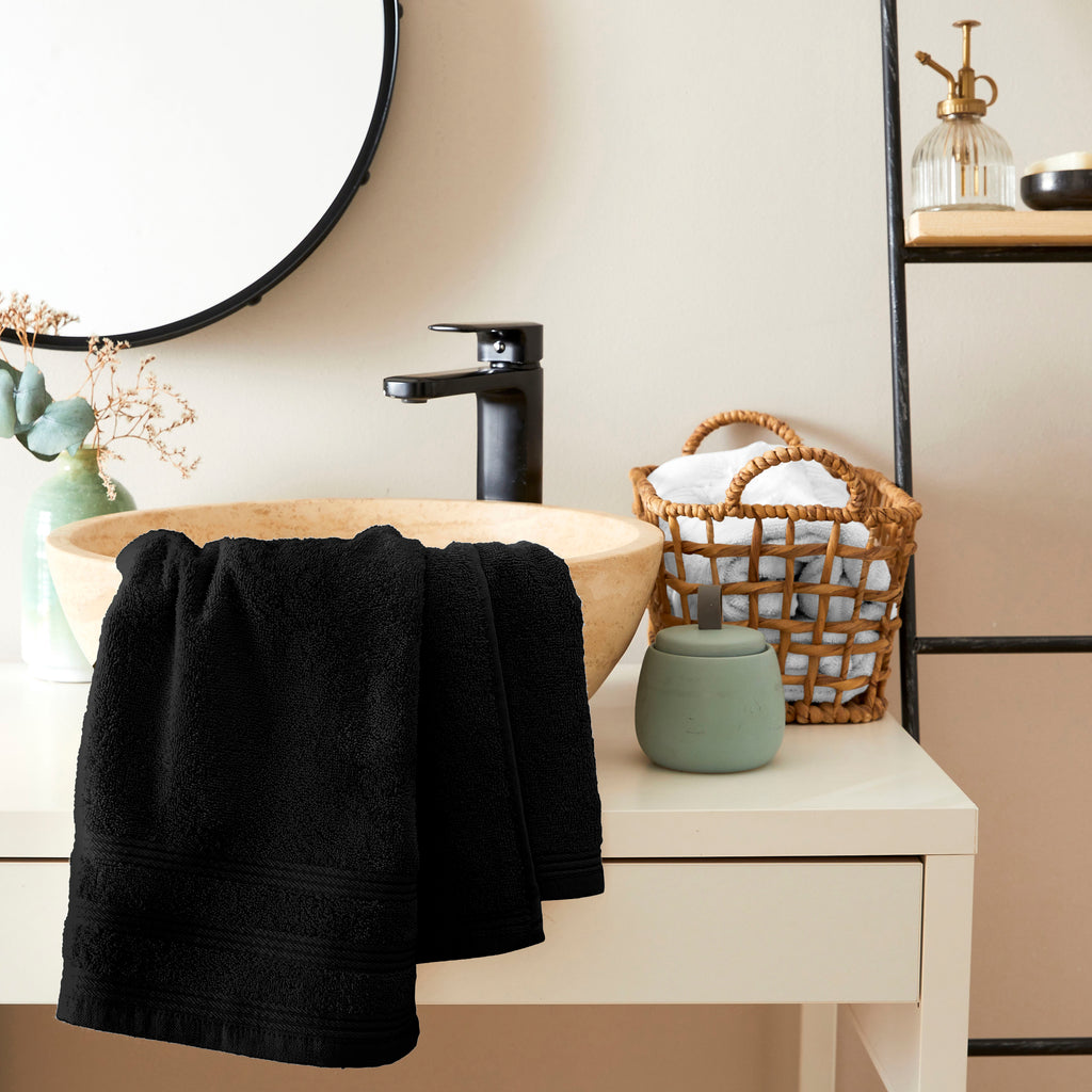 "Spa" Hand Towel - 100% Cotton - Truffle