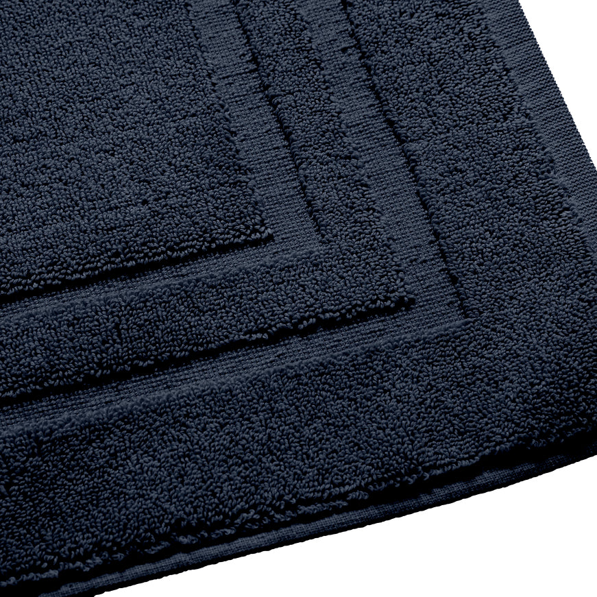 Alfombra de Baño "Spa" - 100% Algodón - Azul Medianoche
