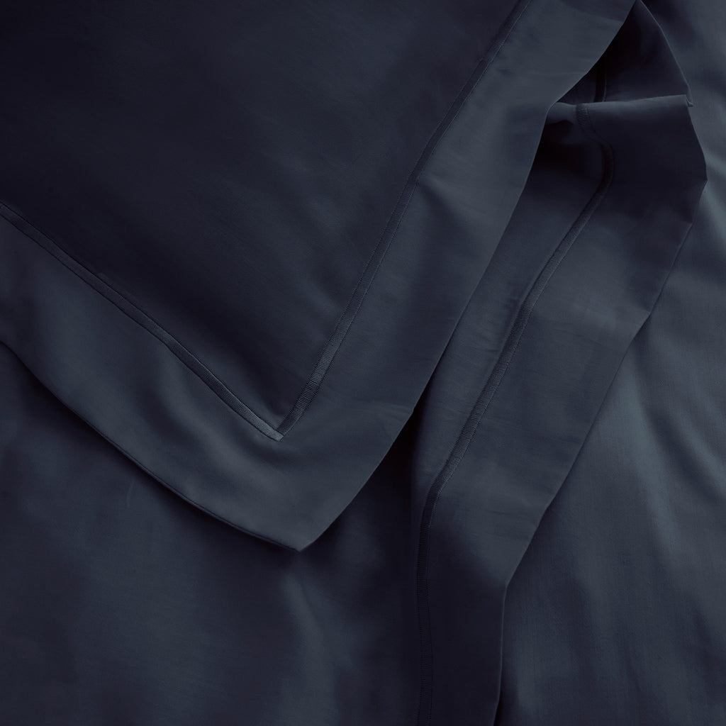 “Prestige” Pillowcase – Cotton Satin – Velvet Blue