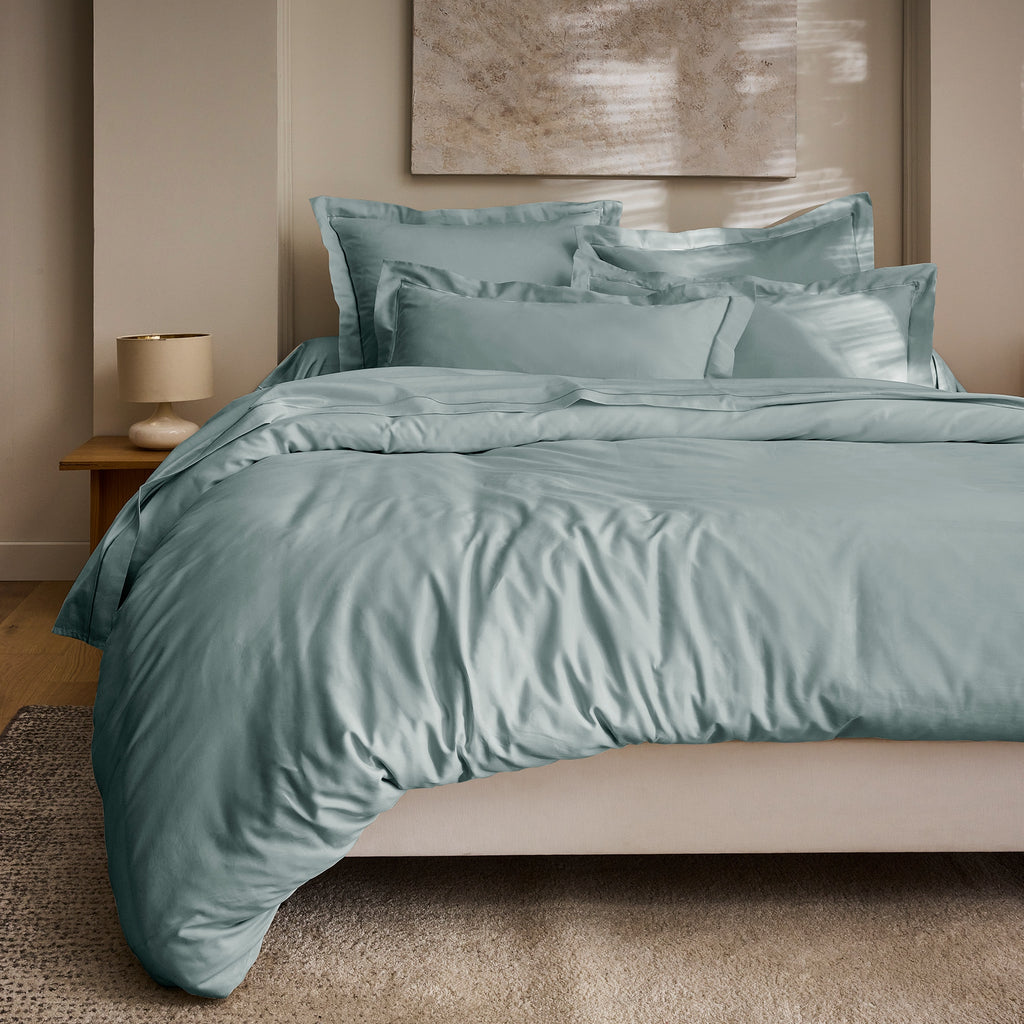 Funda de Almohada “Prestige” – Satén de Algodón – Celadon