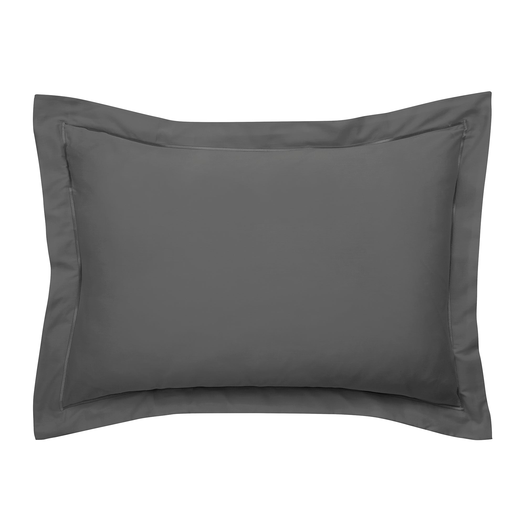 Funda de Almohada “Prestige” – Satén de Algodón – Grafito