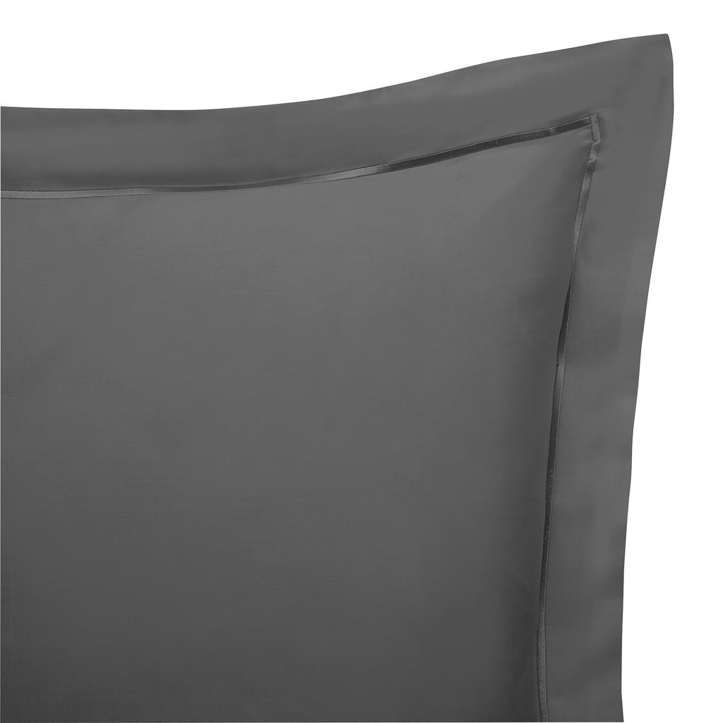 Funda de Almohada “Prestige” – Satén de Algodón – Grafito