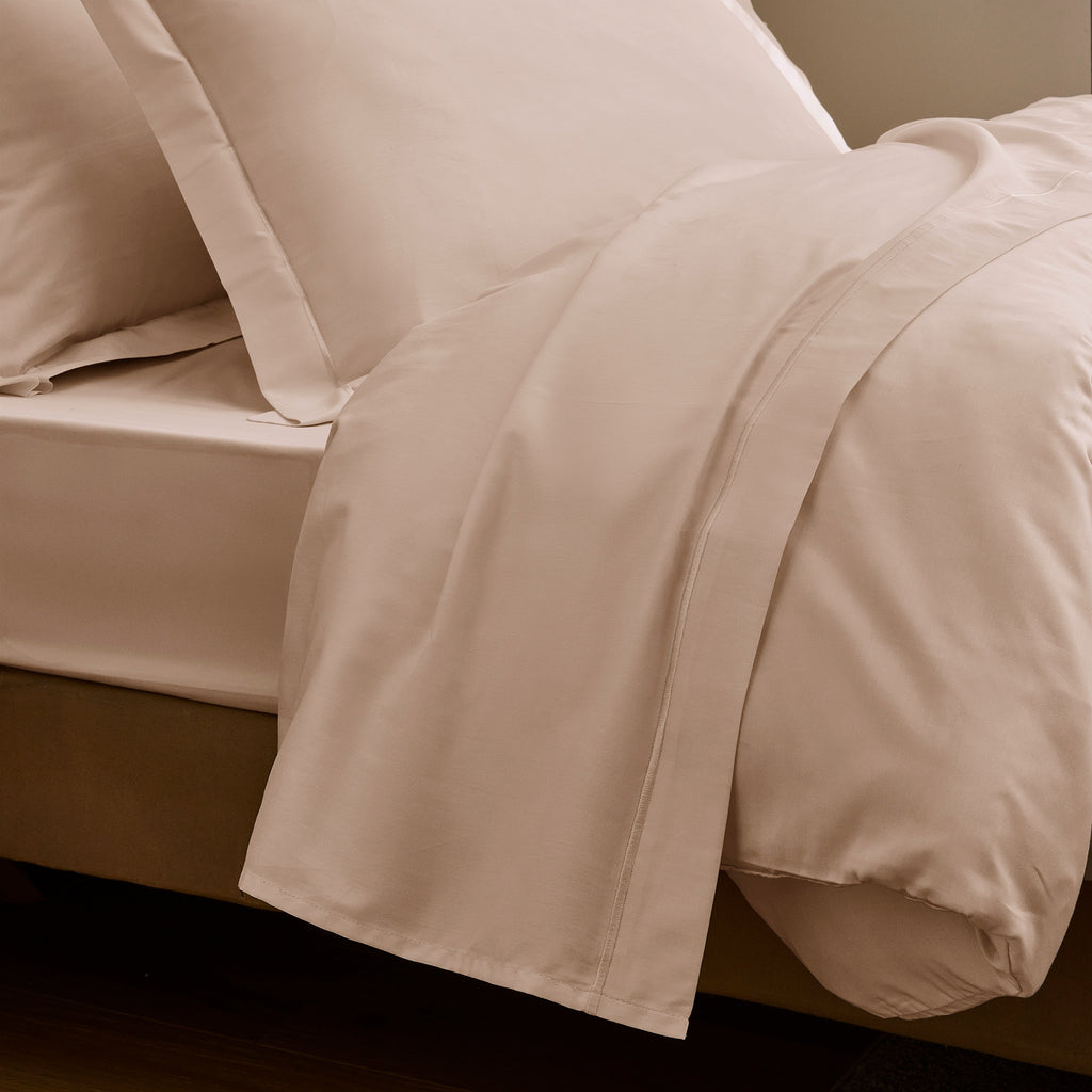 “Prestige” Pillowcase – Cotton Satin – Blush Pink