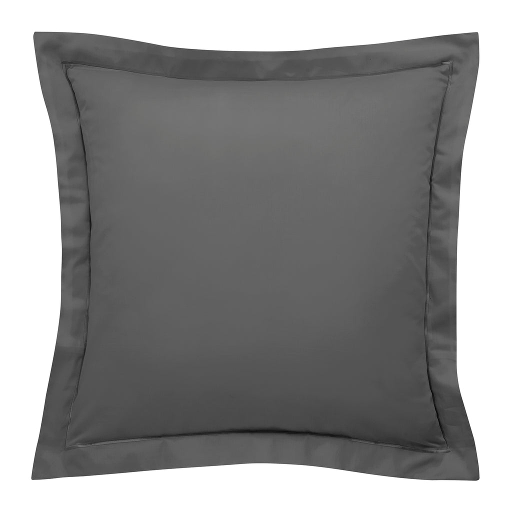 Funda de Almohada “Prestige” – Satén de Algodón – Grafito