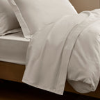 “Prestige” Pillowcase – Cotton Satin – Sand