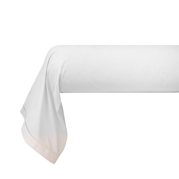 Bolster Case - 100% Cotton Percale - Snow