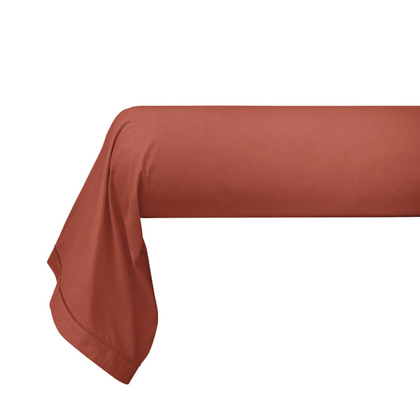 Taie De Traversin - 100% Percale Coton - Terracotta