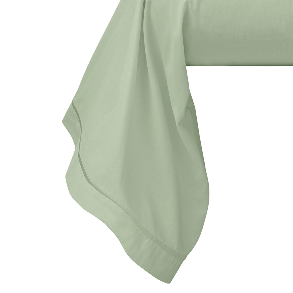Taie De Traversin - 100% Percale Coton - Vert D'Eau