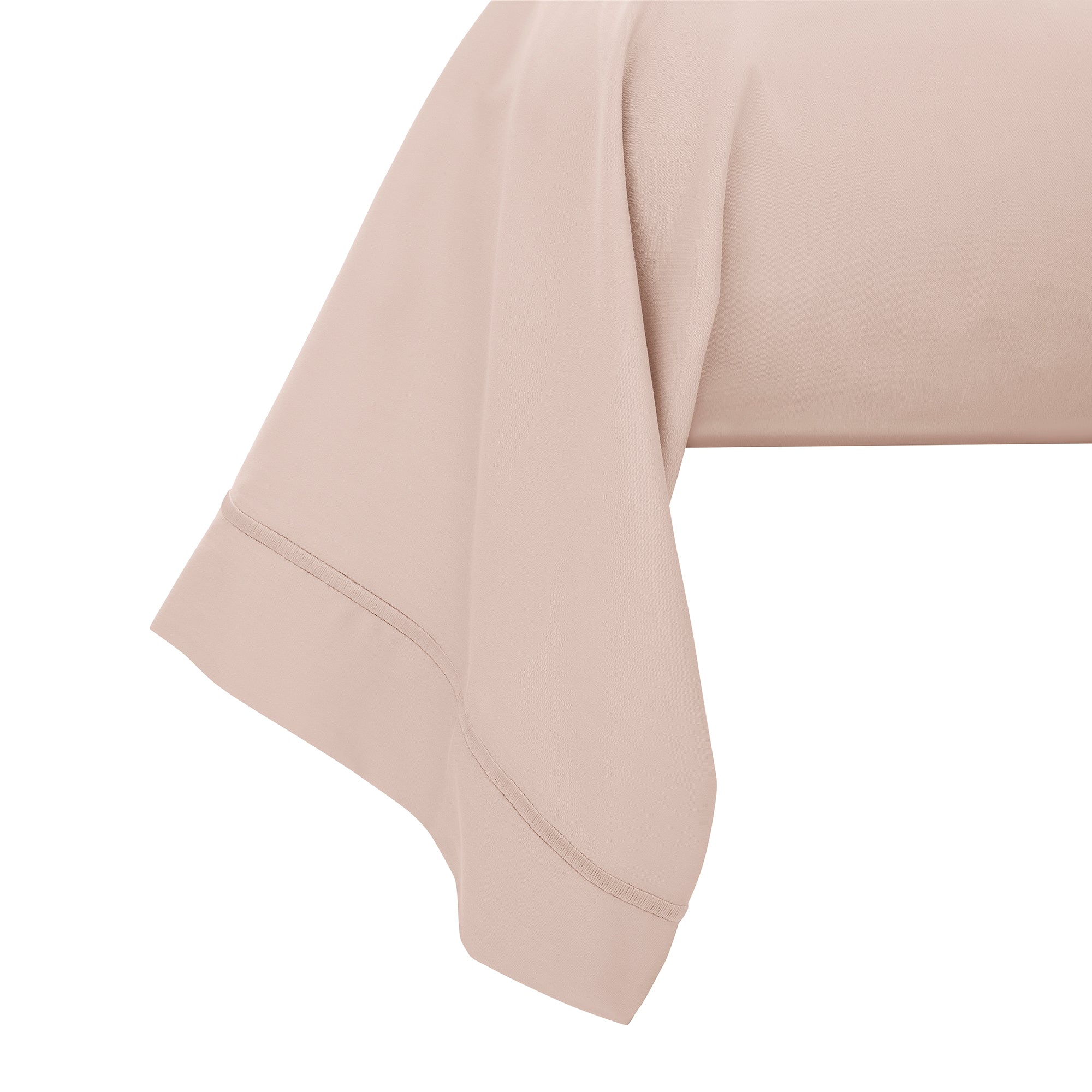 “Prestige” Bolster Case - Cotton Satin - Blush Pink