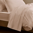 “Prestige” Bolster Case - Cotton Satin - Blush Pink