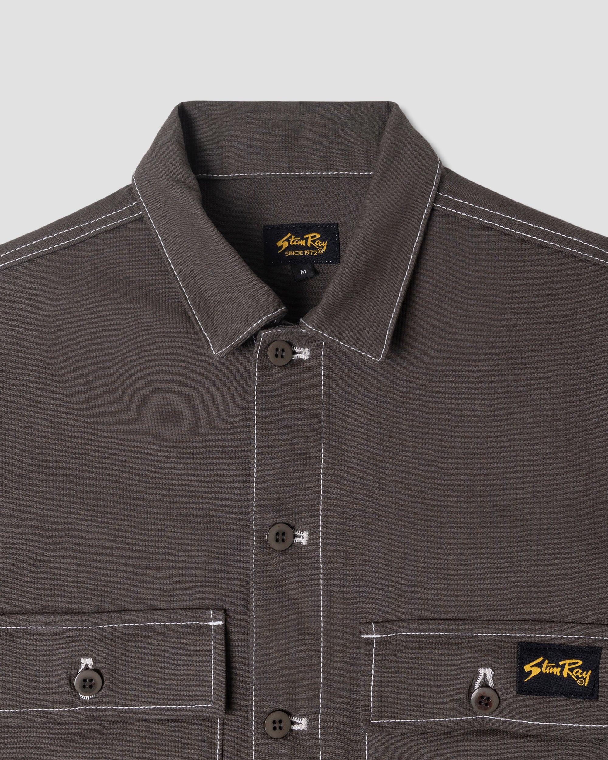 CPO Shirt - Charcoal Bedford
