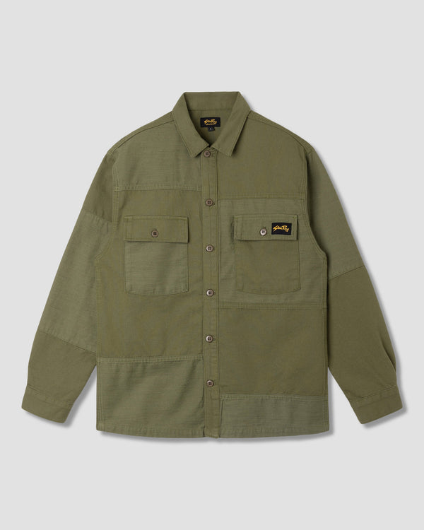 Chemise CPO - Olive Poplin/Sateen