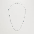 "Colors" Topaz Necklace 3.15/9 - 375/1000 White Gold