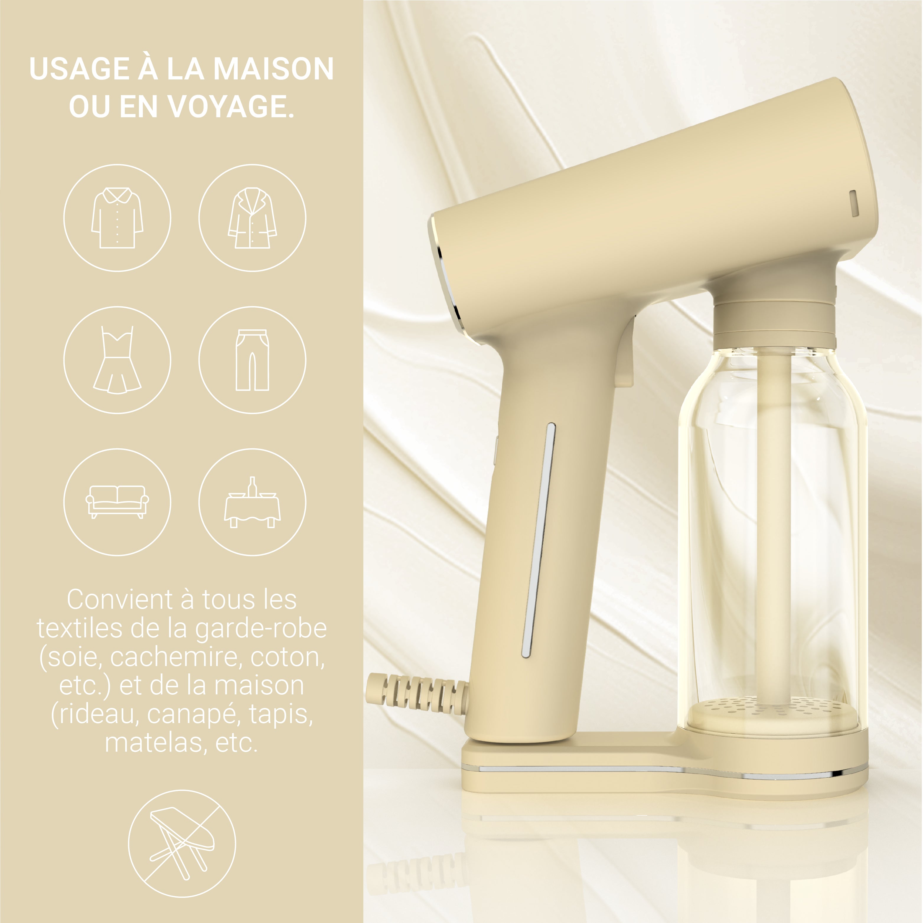 Portable Steamer - Karl XL Cream400 - Beige