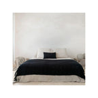 Plaid En Coton - Crepite - Noir