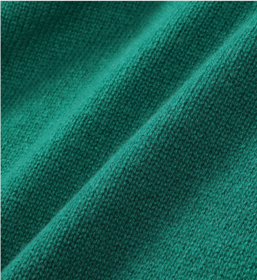 Pull Col Rond Crown Cashmere - Green - Femme