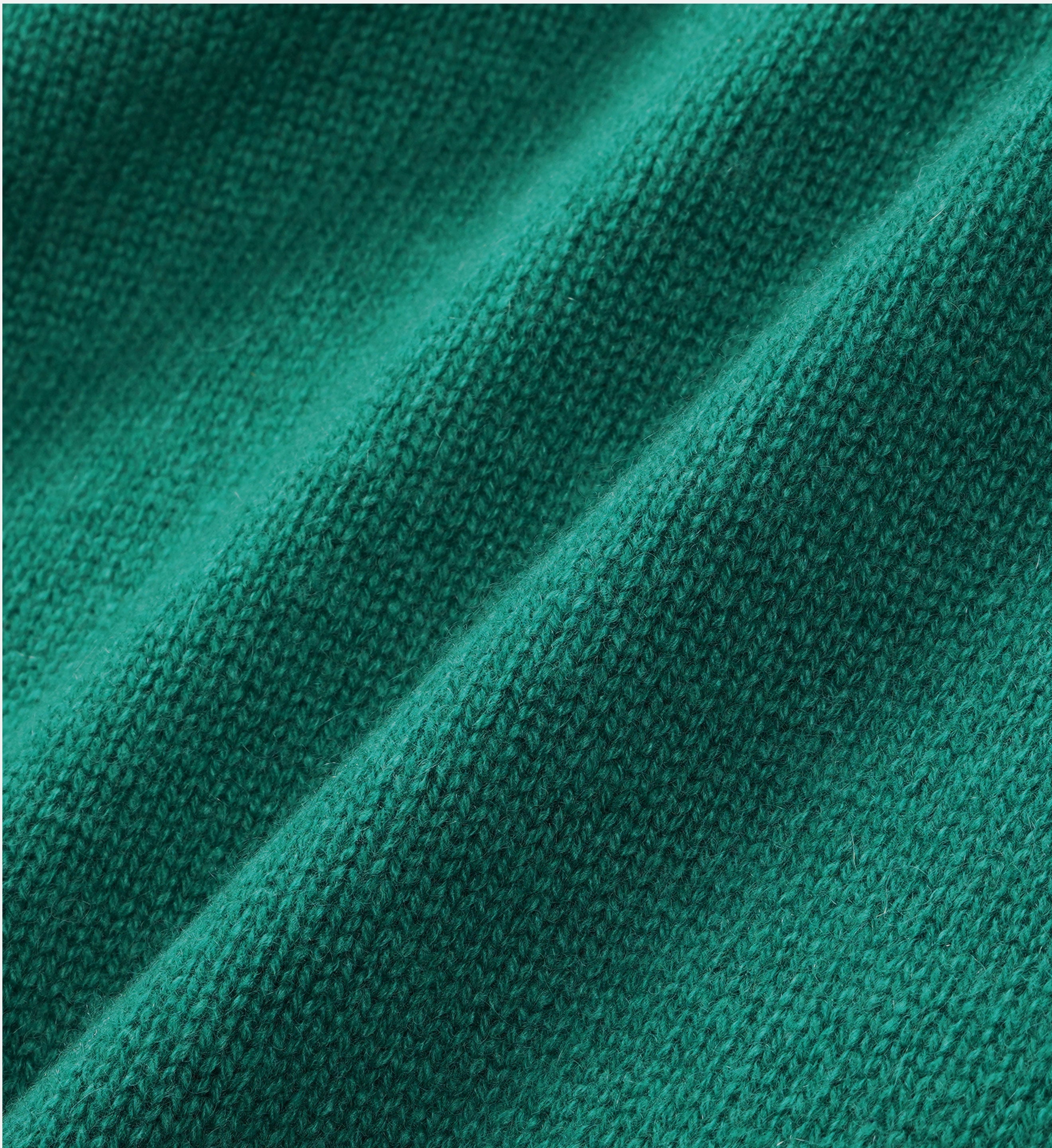 Pull Col Rond Crown Cashmere - Green - Femme