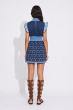 Vestido Crystal - Blue Palm Tree