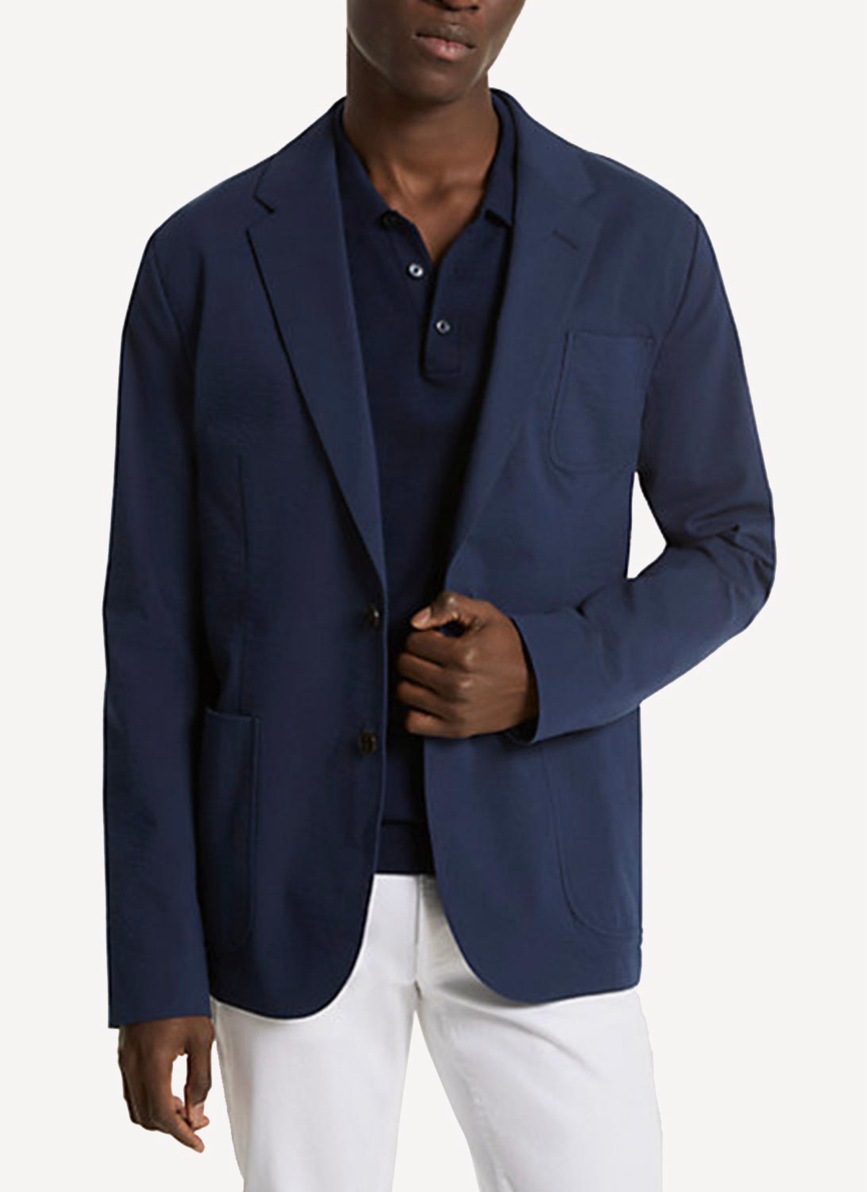 Seersucker Blazer - Midnight - Men