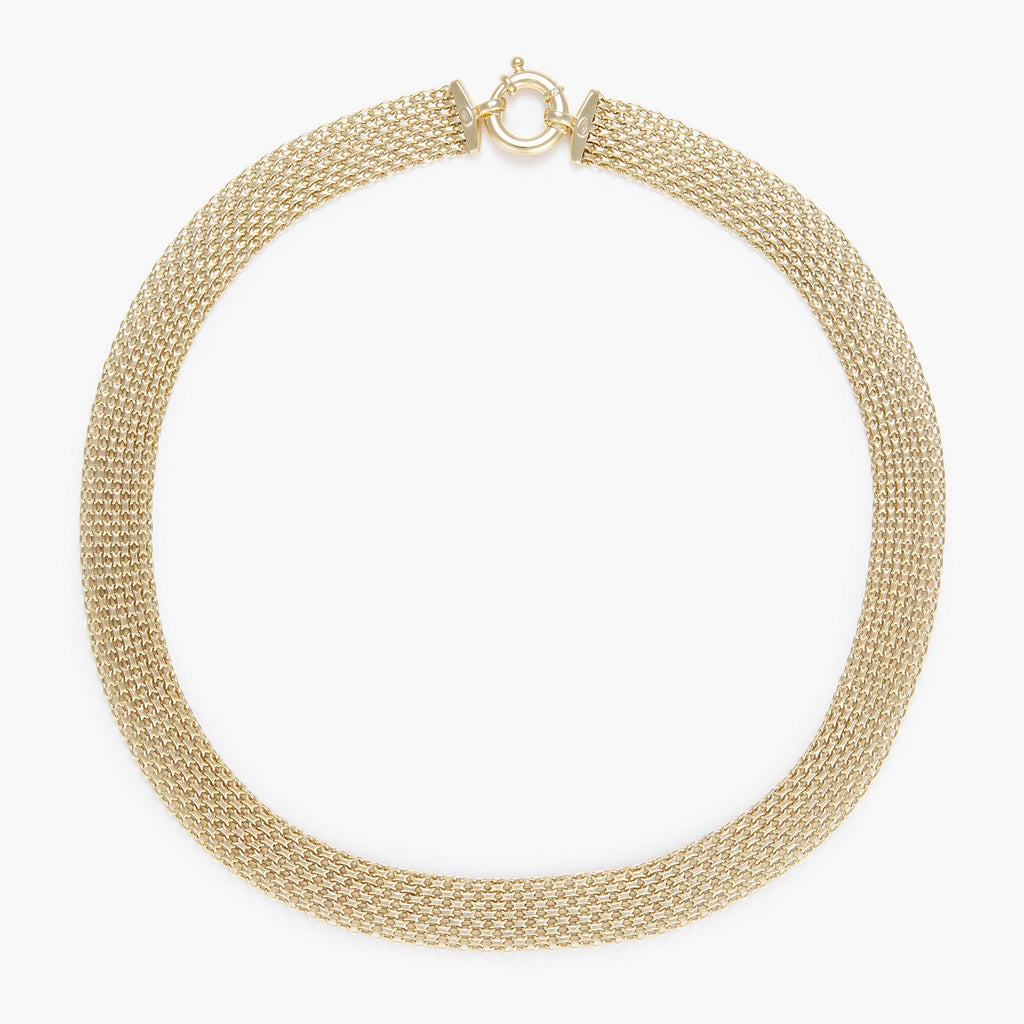 Collier "Maille Plata" Fermoir Boué - Or Jaune