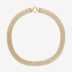 "Calera Mesh" Necklace with Buoy Clasp - 375/1000 Yellow Gold