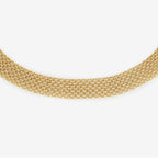 "Calera Mesh" Necklace with Buoy Clasp - 375/1000 Yellow Gold