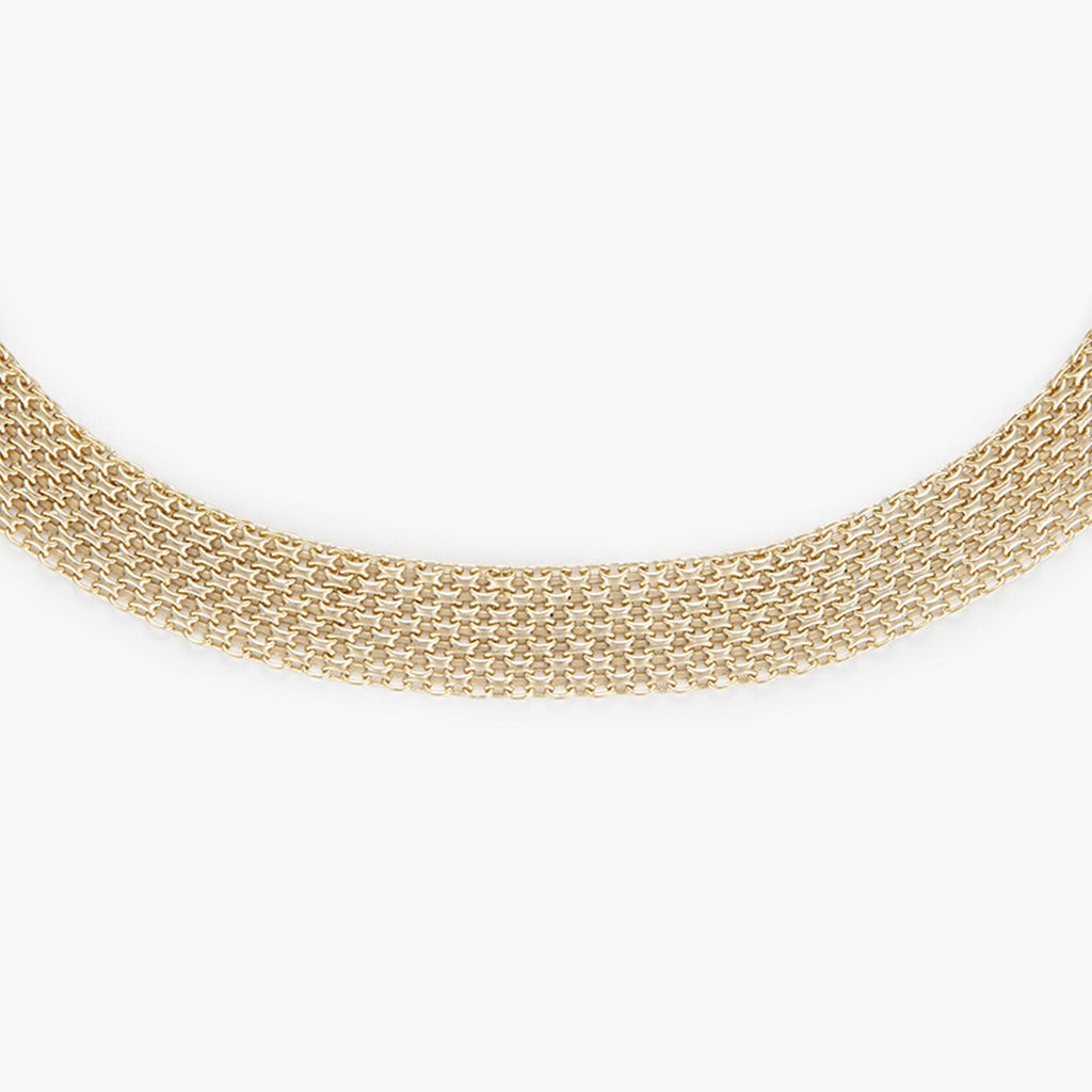 Collier "Maille Plata" Fermoir Boué - Or Jaune