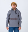 Sweatshirt Anorak Sherpa 1/4 Zip Po - Stone Grey - Homme