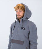 Sweatshirt Anorak Sherpa 1/4 Zip Po - Stone Grey - Homme