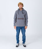 Sweatshirt Anorak Sherpa 1/4 Zip Po - Stone Grey - Homme