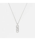 "Intertwined Rounds" Necklace - D0.05/28 - White Gold