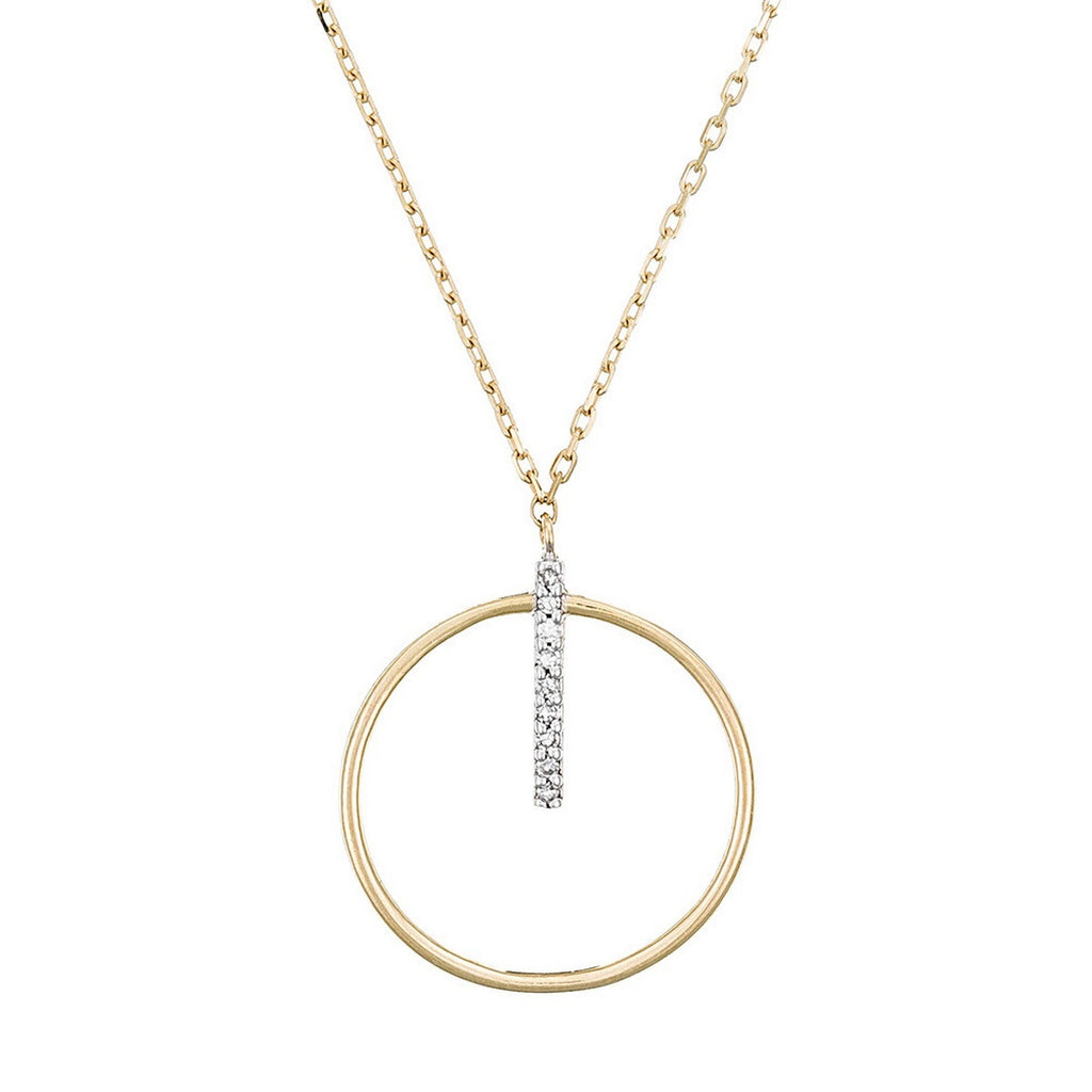 Collar de diamantes “Cercle Prodigieux” 0.03/9 – Oro amarillo