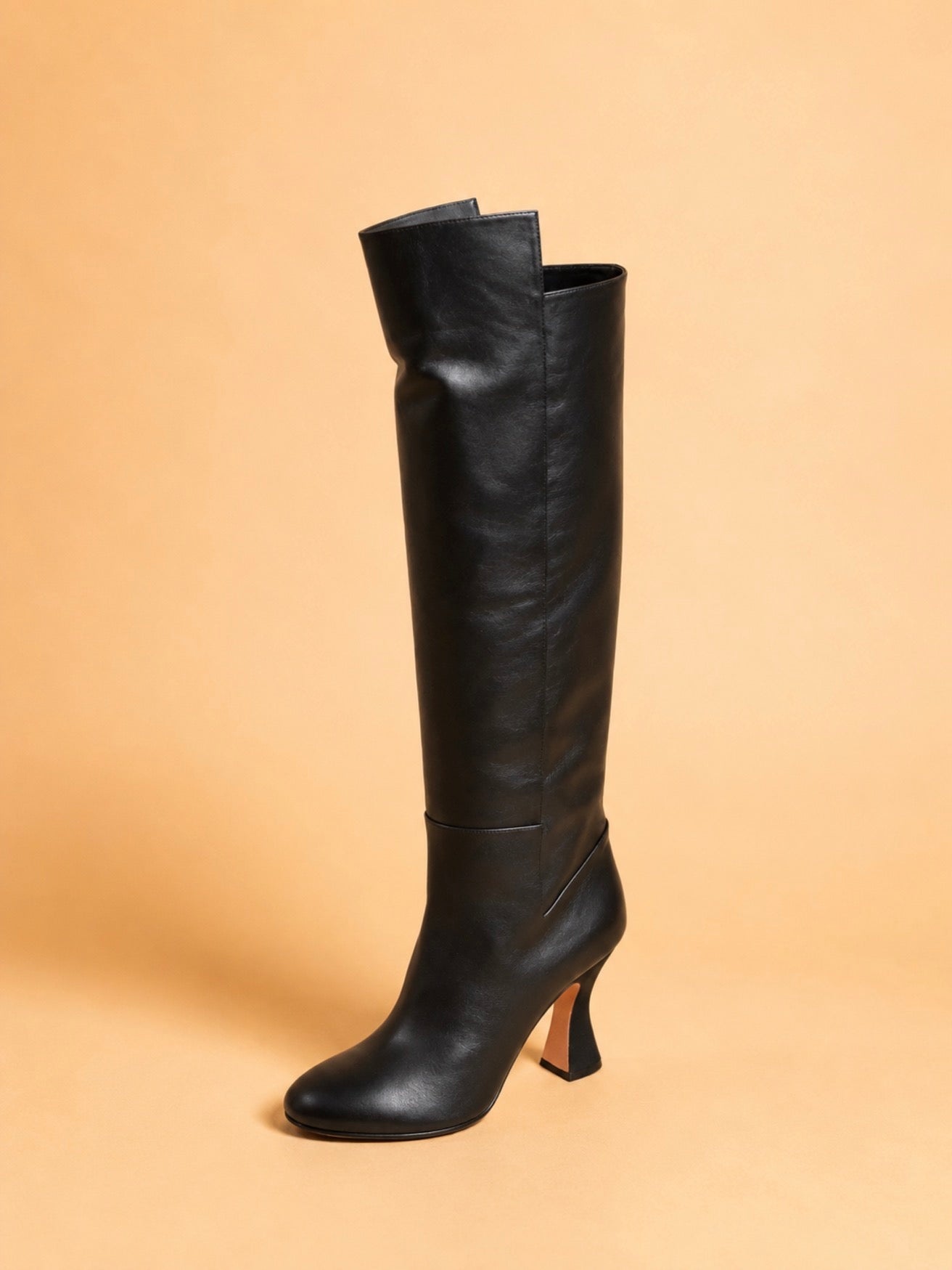 Valda High Boot In Black Calf