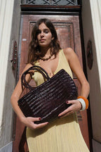 Delhi Medium Tote Bag - Brown