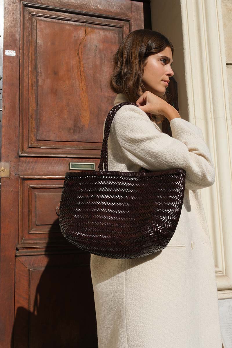 Delhi Medium Tote Bag - Brown