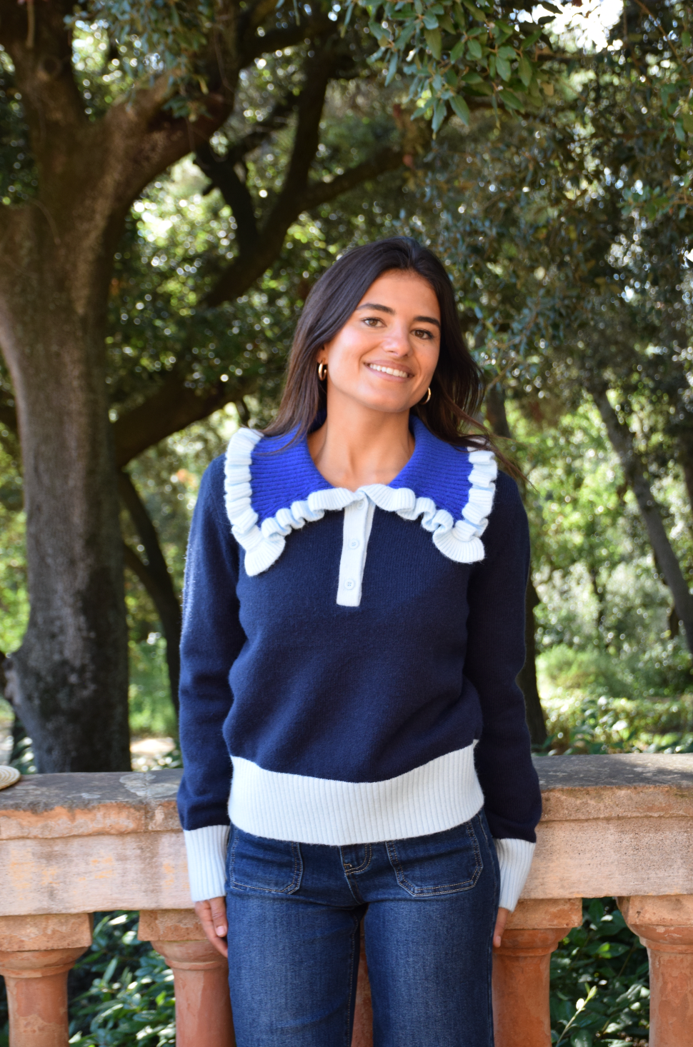 Sophie Marine Jersey Sweater